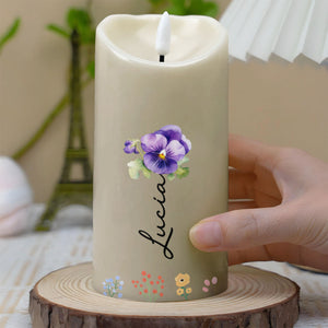 To My Granddaughter, You Are Braver, Stronger, Smarter - Personalized Custom LED Candle - GDT358_LECA
