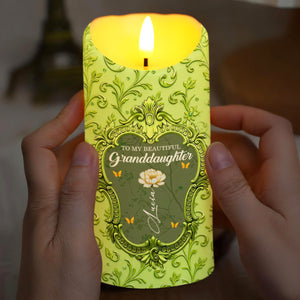Someday When the Pages of My Life Ends, Ornate Framed Design - Personalized Custom LED Candle - GDT552_LECA
