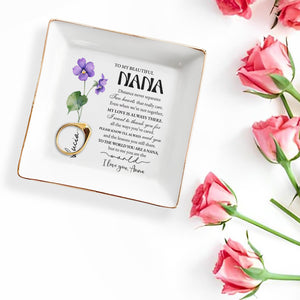 Distance Never Separates Two Hearts That Really Care - Personalized Custom Jewelry Dish - GRM011_SCRD