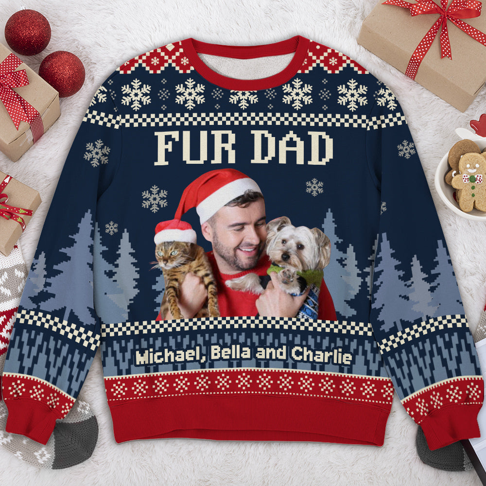 All I Need Is My Pets Photo - Personalized All-Over-Print Sweatshirt