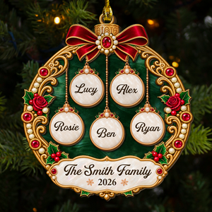 The Family wood ornament