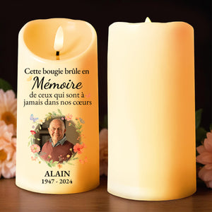 Lighting Up Memories LED Candle For Memorials And Celebrations - Personalized Custom LED Candle - HME087_LECA