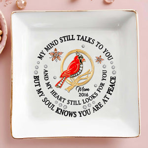 Cardinal Peace Memorial Custom Dish - Personalized Custom Jewelry Dish - HME126_SCRD