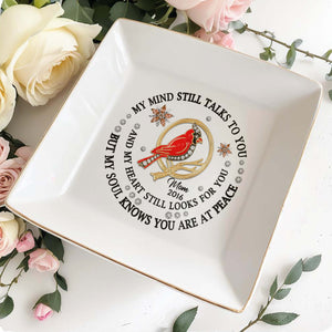 Cardinal Peace Memorial Custom Dish - Personalized Custom Jewelry Dish - HME126_SCRD
