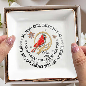 Cardinal Peace Memorial Custom Dish - Personalized Custom Jewelry Dish - HME126_SCRD