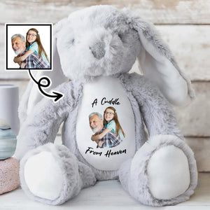 A Cuddle From Heaven, Stuffed Bunny - Personalized Stuffed Bunny - HME175_BUN