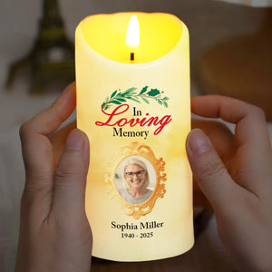 In Loving Memory, Memories Guide and Comfort - Personalized Custom LED Candle - HME269_LECA