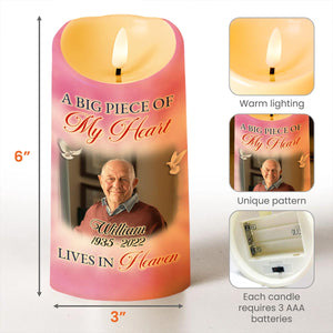 Because Someone We Love, Heaven in Our Home, Butterflies - Personalized Custom LED Candle - HME270_LECA
