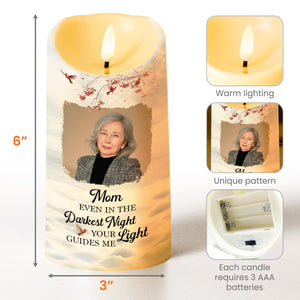 Even In The Darkest Night Light Guides Me Cardinal Photo Calendar - Personalized Custom LED Candle - HME567_LECA
