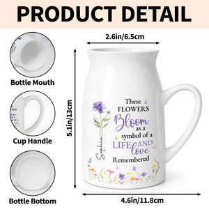 These Flowers Bloom As A Symbol Of A Life Remembered Birth Month Flowers - Personalized Ceramic Flower Vase