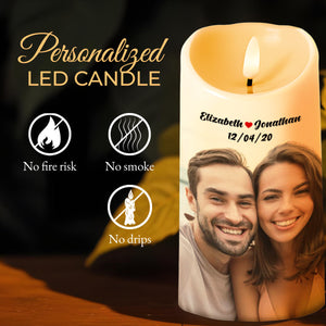 Find You Sooner Love You Longer Always And Forever - Personalized Custom LED Candle - HSB003_LECA