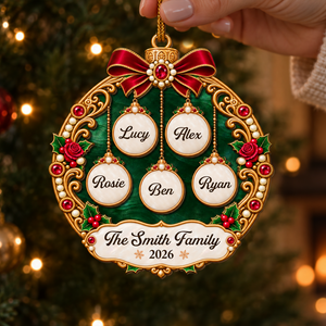 The Family wood ornament
