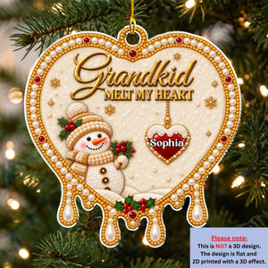 Grandkids Warm My Heart acrylic ornament preview