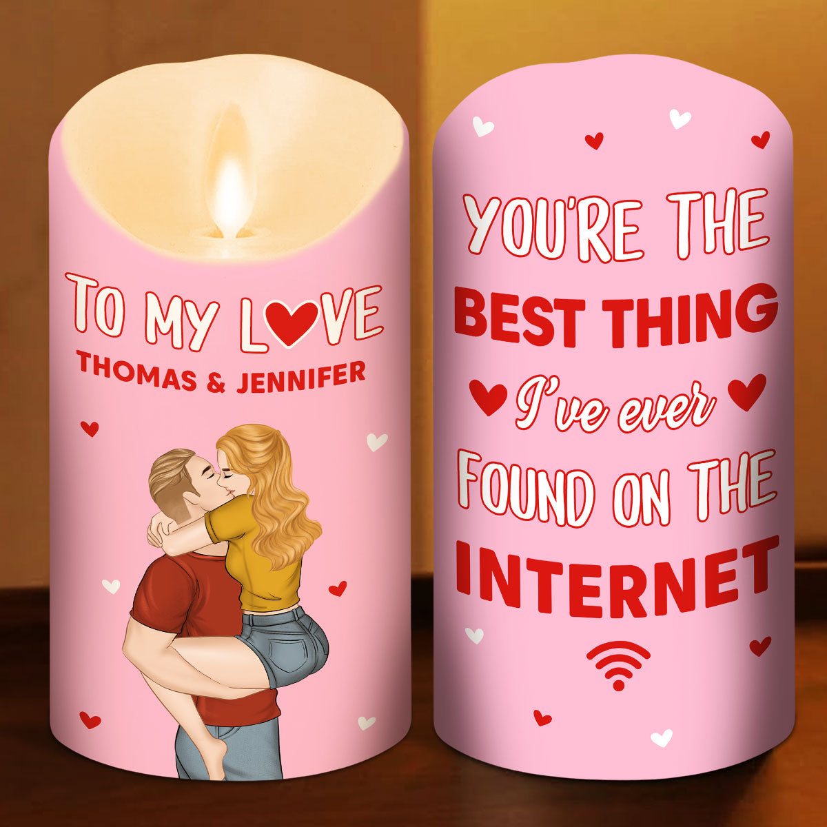 The Best Thing On The Internet - Personalized LED Candle
