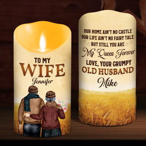 To My Wife You Are My Queen Forever - Personalized LED Candle