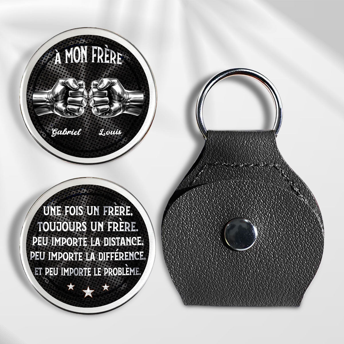 Âme Sœur Et Meilleure Amie - Personalized Pocket Hug - Christmas Gift For Brother