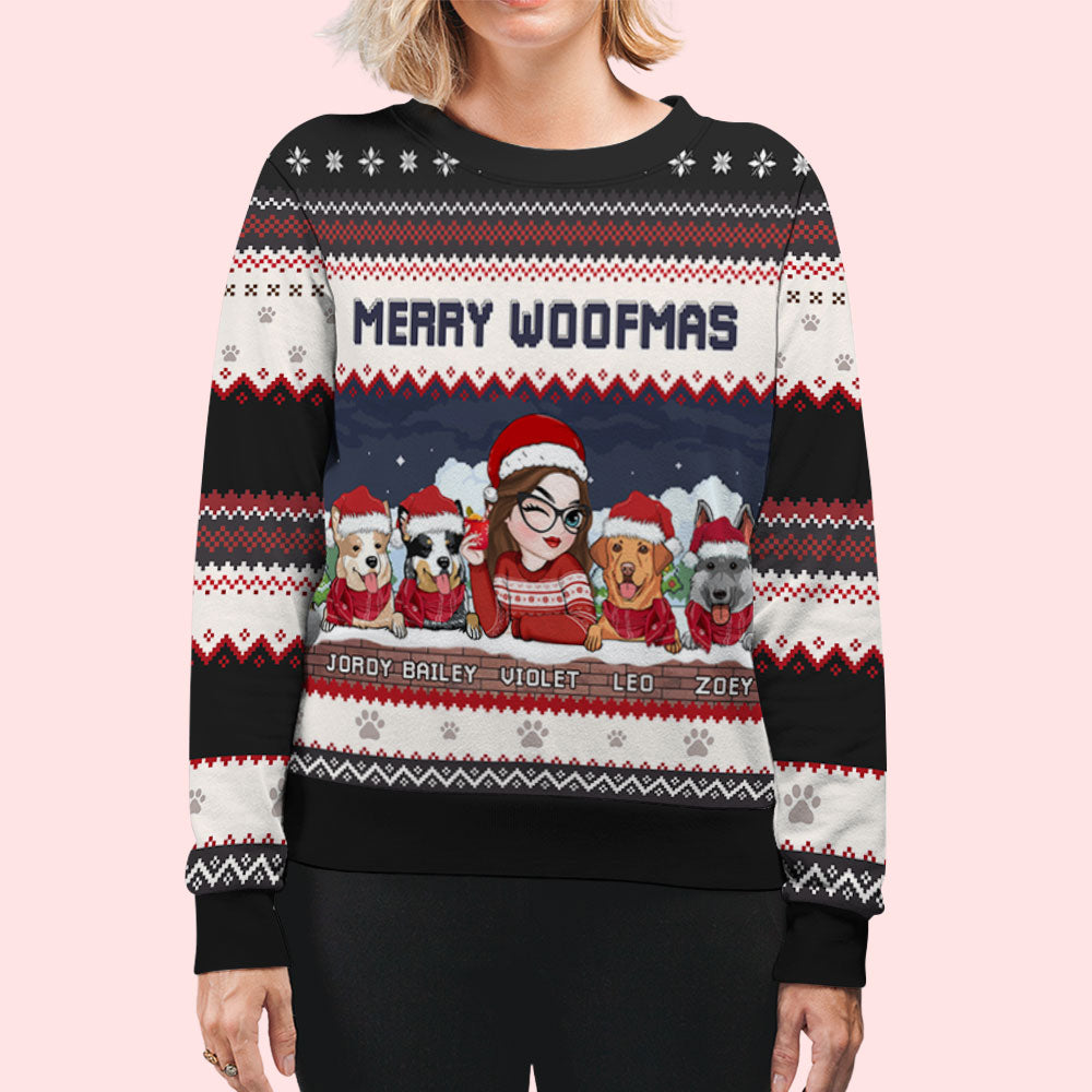 Navidog - Personalized All-Over-Print Sweatshirt