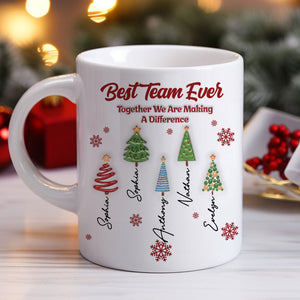 Best Team Ever Coworkers personalized coffee mug