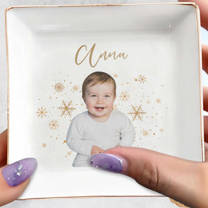 Warm Wishes And Joyful Smiles Jewelry Dish - Personalized Custom Jewelry Dish - KID006_SCRD