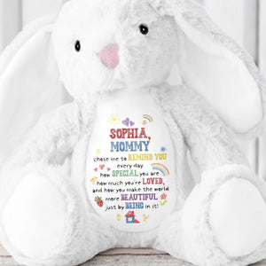 Remind You Every Day How Special You Are - Personalized Stuffed Bunny - KID517_BUN