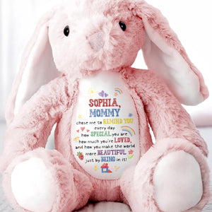 Remind You Every Day How Special You Are - Personalized Stuffed Bunny - KID517_BUN