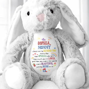 Remind You Every Day How Special You Are - Personalized Stuffed Bunny - KID517_BUN