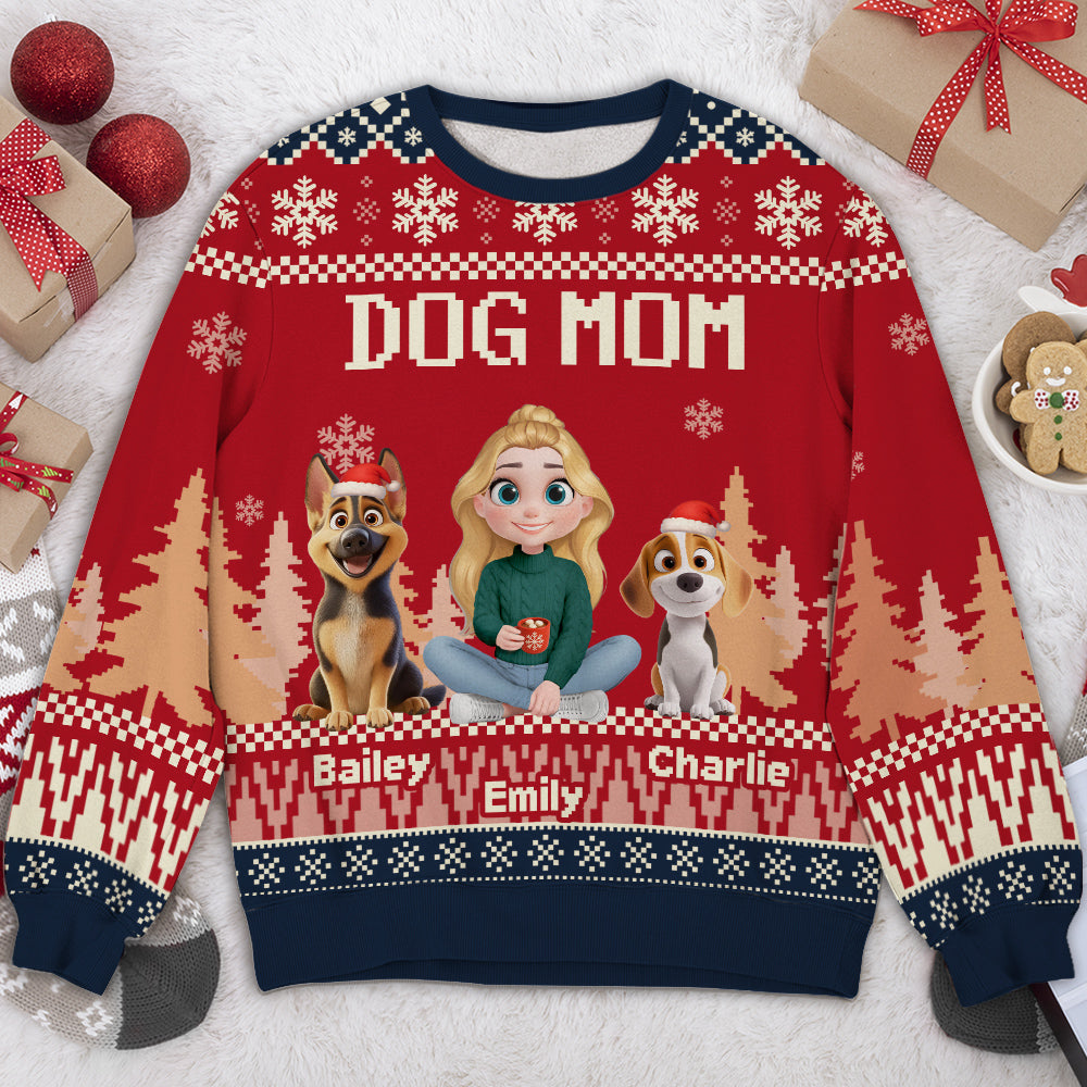 All Girl Need Is My Dogs - Personalized All-Over-Print Sweatshirt