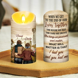 I Had You And You Had Me - Personalized LED Candle