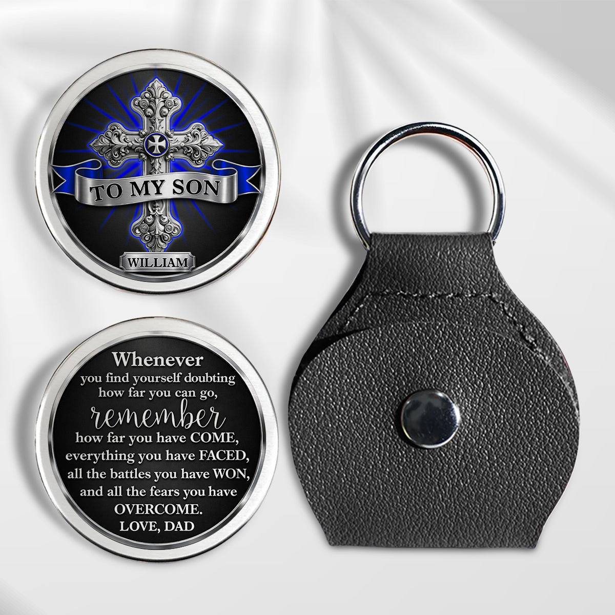 The Strongest Man - Personalized 3D Effect Pocket Hug - Christmas Gift For Son