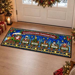 Little Passengers Christmas personalized runner rug