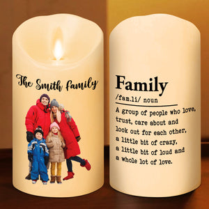A Group Of People Who Love Each Other personalized LED candle