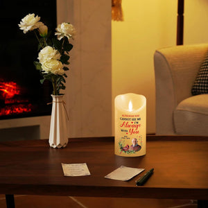 I Am Always With You personalized LED memorial candle