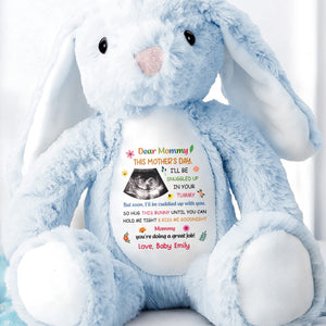 Dear Mommy, This Mother's Day Bunny - Personalized Stuffed Bunny - MOM152_BUN