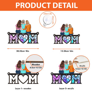 Gift For Mom - Personalized Window Hanging Suncatcher Ornament - Product Detail