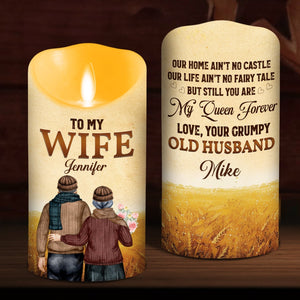 To My Wife You Are My Queen Forever - Personalized LED Candle