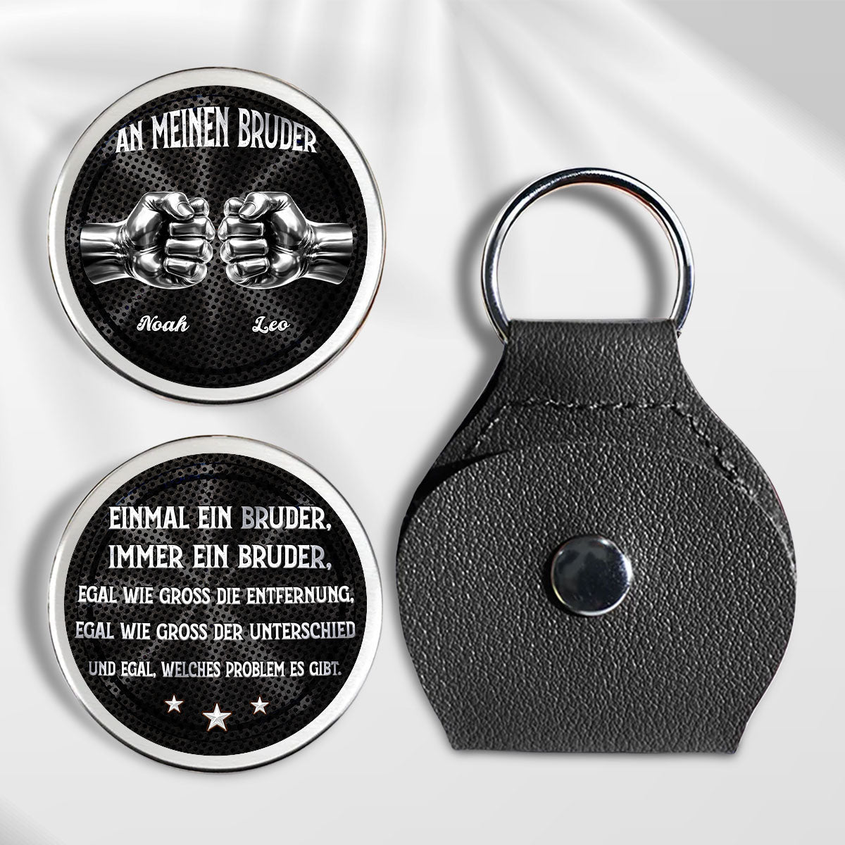 Seelenverwandter Bester Freund - Personalized Pocket Hug - Christmas Gift For Brother