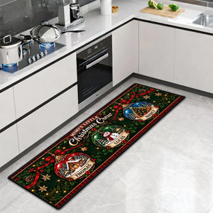 Our Little Snow Globe personalized runner rug