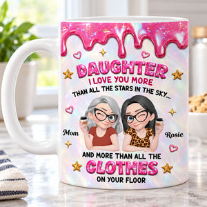 Endless Love For My Daughter personalized coffee mug