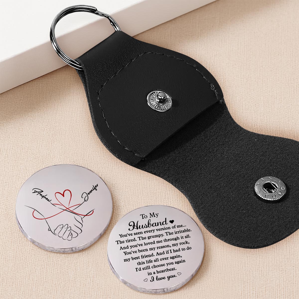My Rock My Best Friend - Personalized Pocket Hug - Christmas Gift For Husband