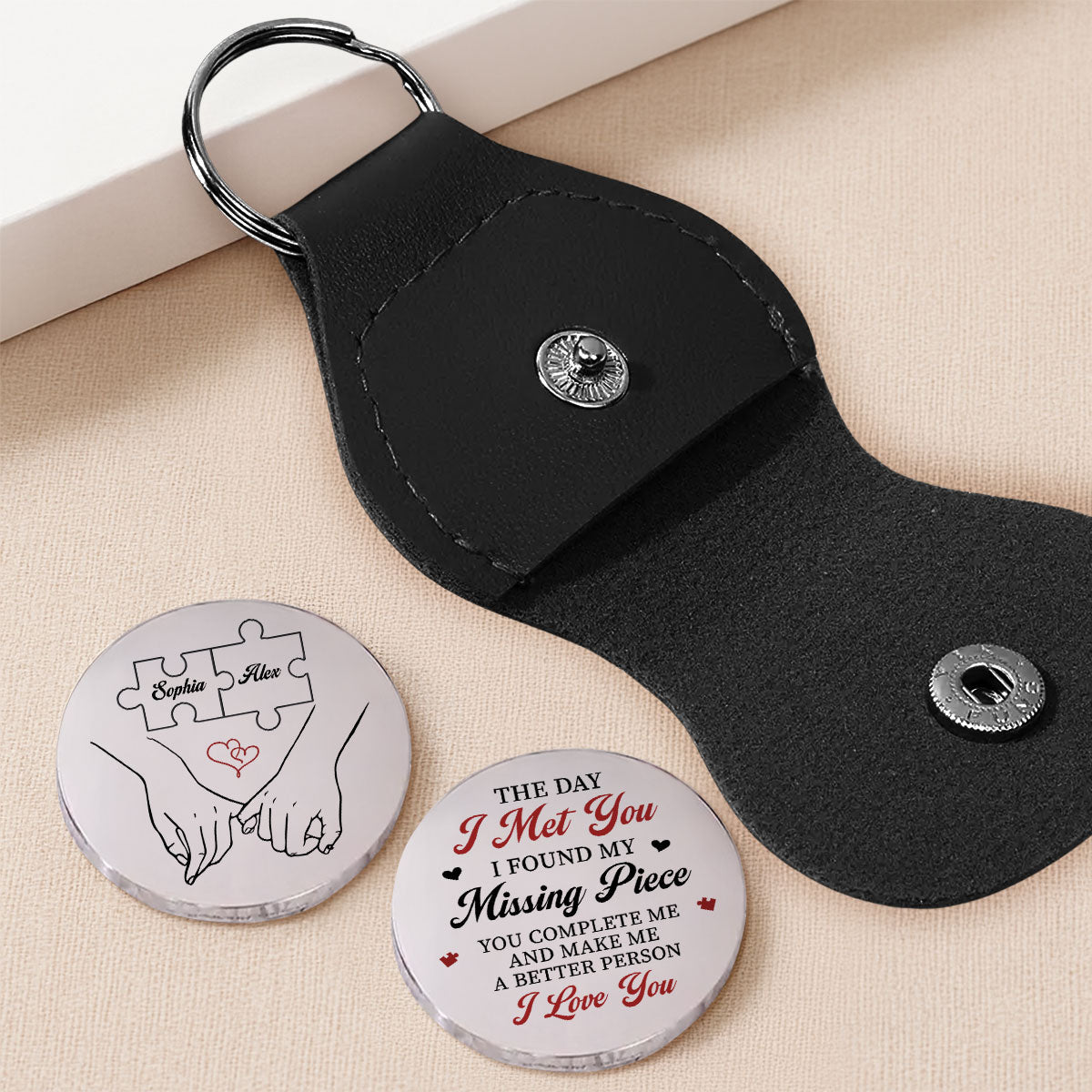 My Missing Piece - Personalized Pocket Hug - Christmas Gift For Wife