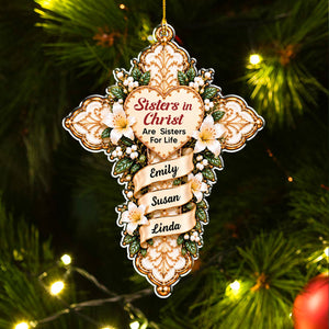 My Sisters In Christ ornament with lights