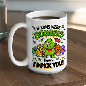 Booger Pick You personalized coffee mug