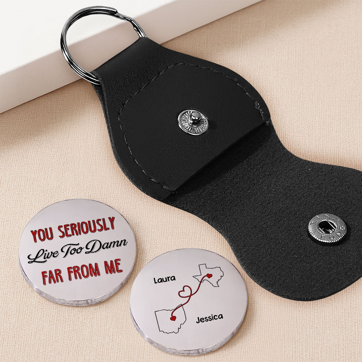 Wish You Lived Much Closer - Personalized Pocket Hug - Christmas Gift For Best Friend