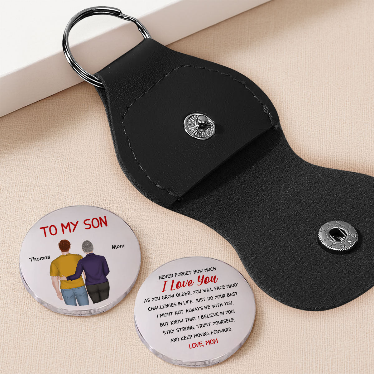 My Boy My Son From Mom - Personalized Pocket Hug - Christmas Gift For Son