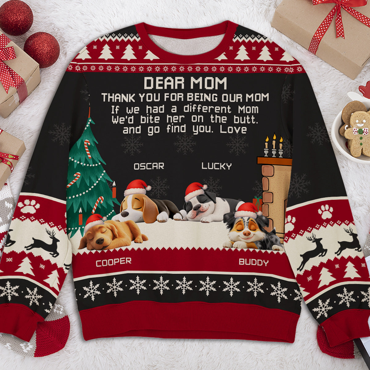 Find You Soon - Personalized All-Over-Print Sweatshirt