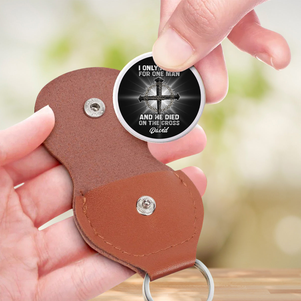 The Man I Kneel For - Personalized Pocket Hug - Christmas Gift For Her