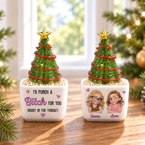 Punch For You personalized glass Christmas tree