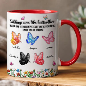 Sisters Are Like Butterflies personalized mug - 3
