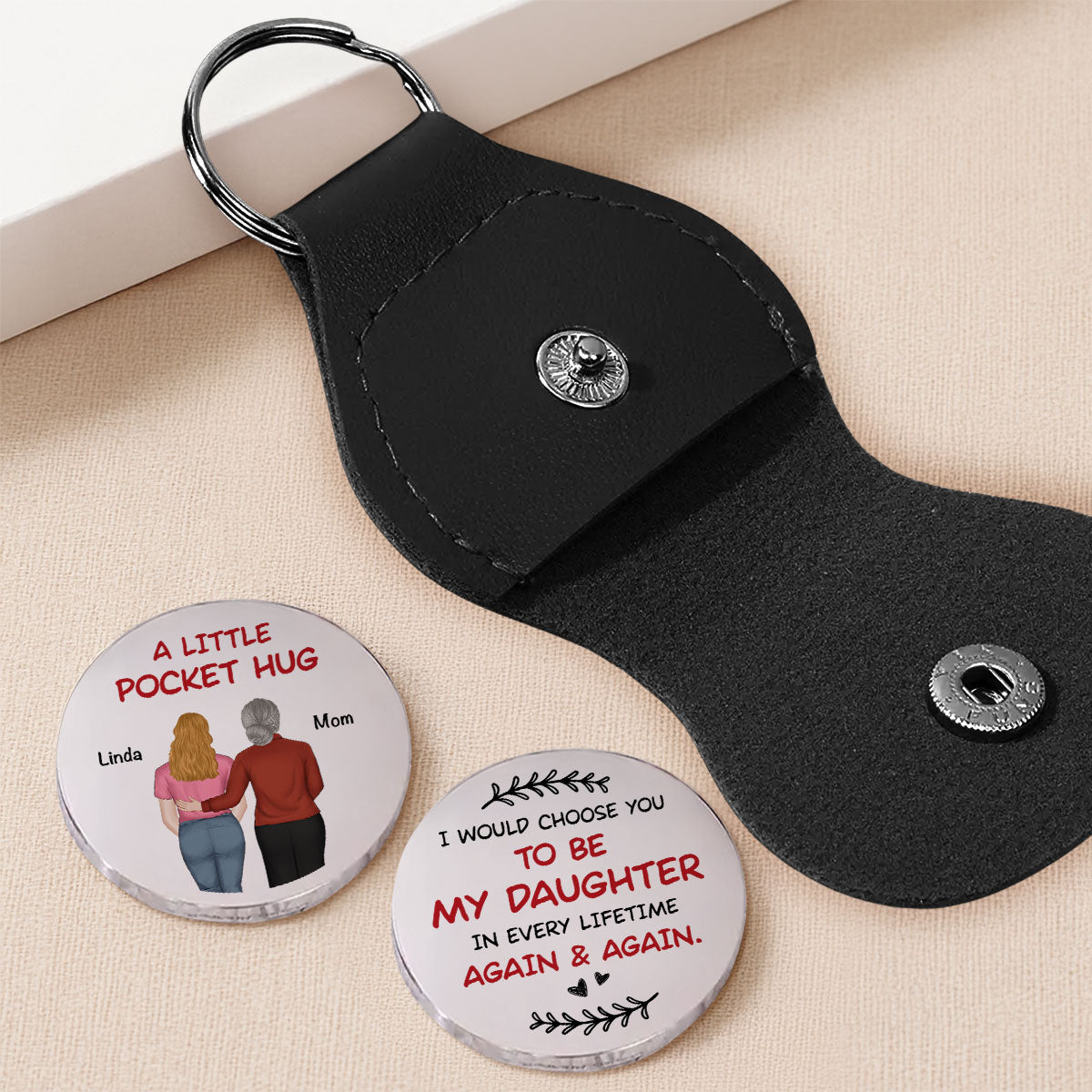 Again And Again - Personalized Pocket Hug - Christmas Gift For Son