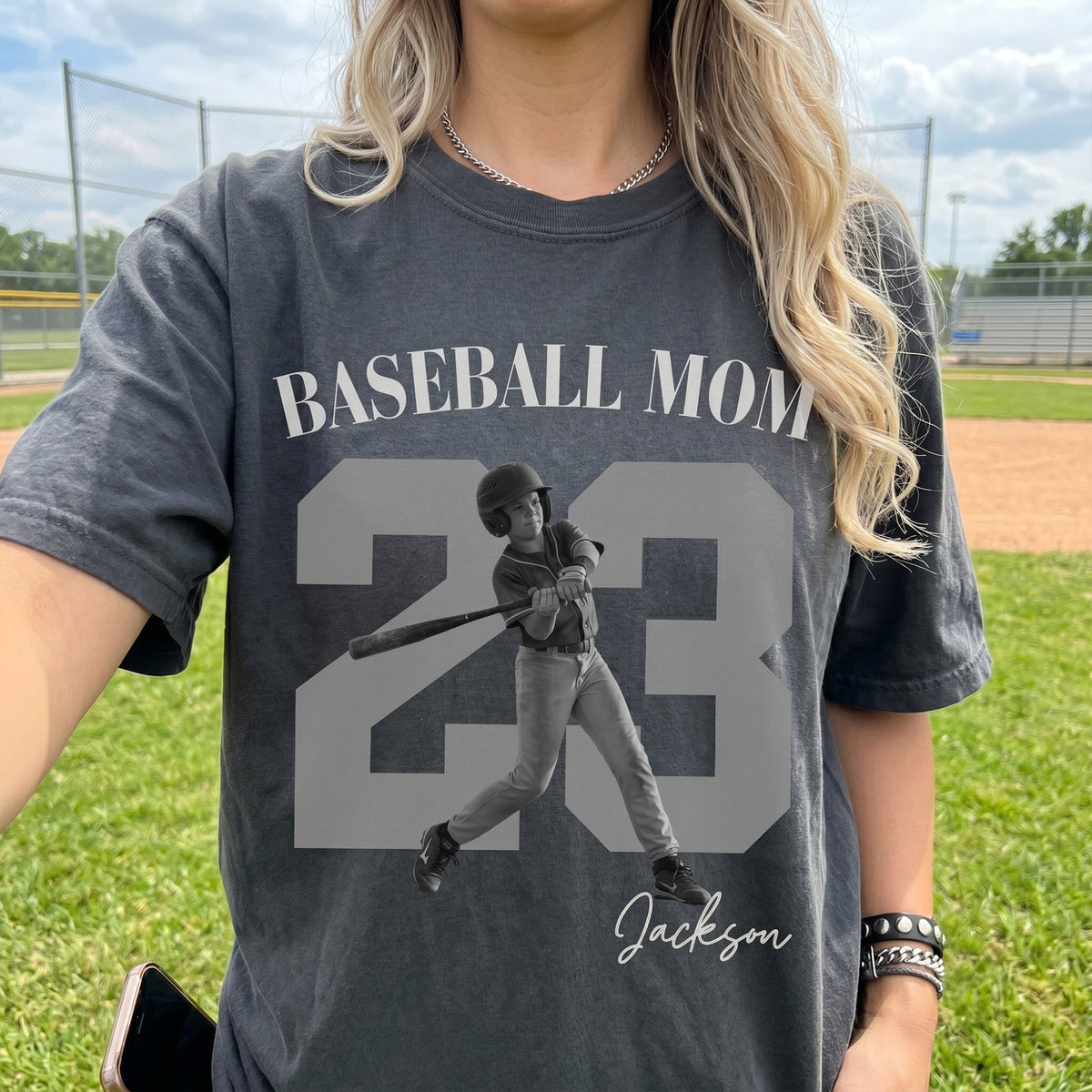 Sport Mom Vintage Photo - Personalized Shirt